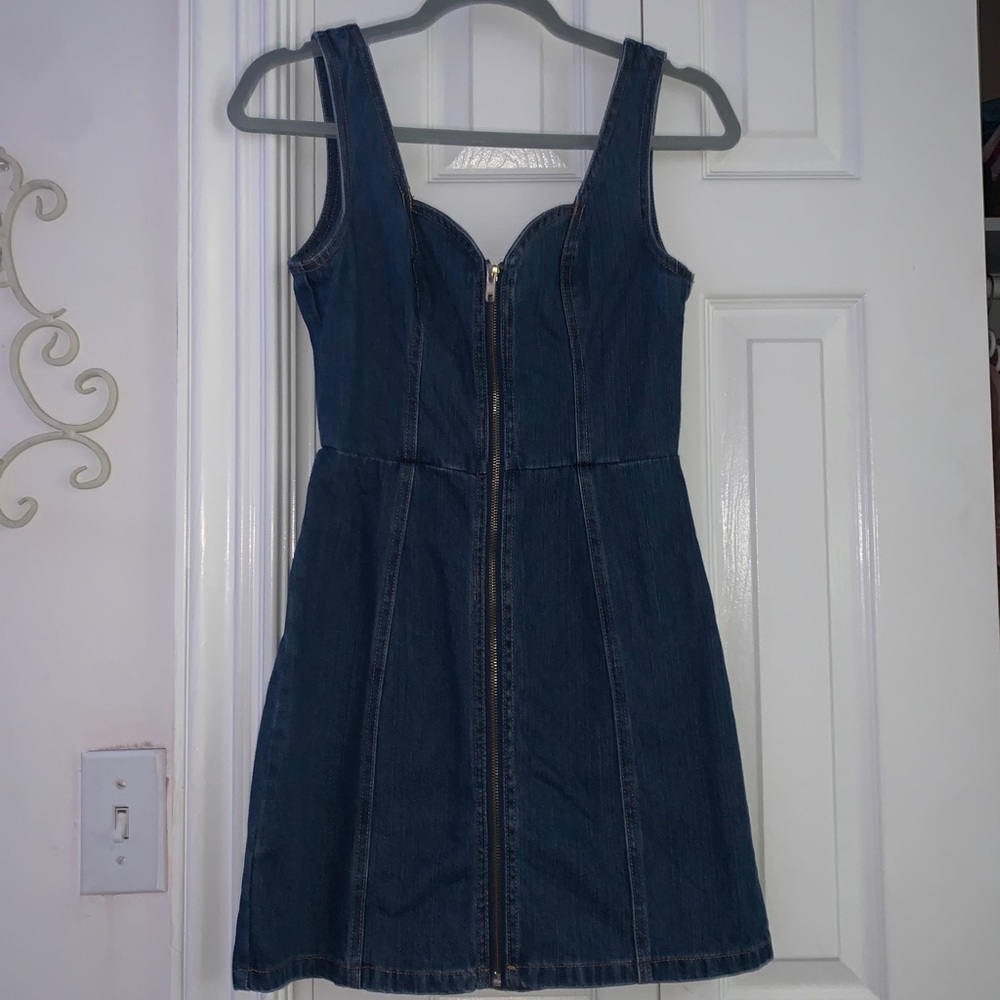 Zippered Denim jumper/dress